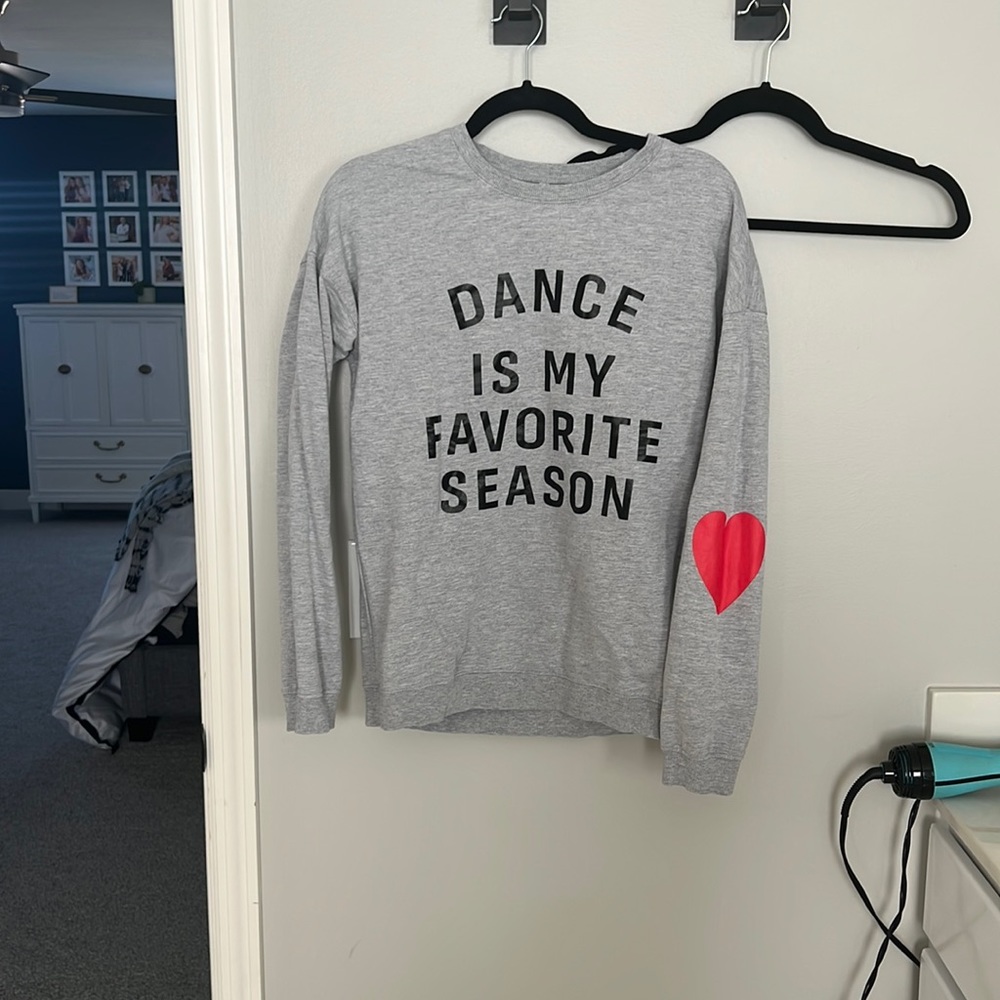 Grey Dance mom crewneck